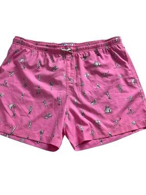 Bermies Pink Beach Swim Shorts Swimwear Size XL